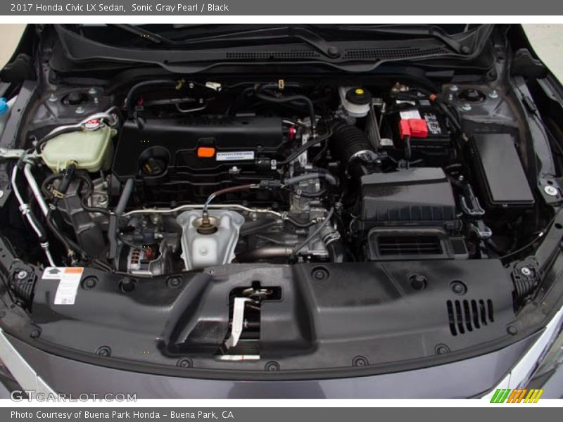 Sonic Gray Pearl / Black 2017 Honda Civic LX Sedan