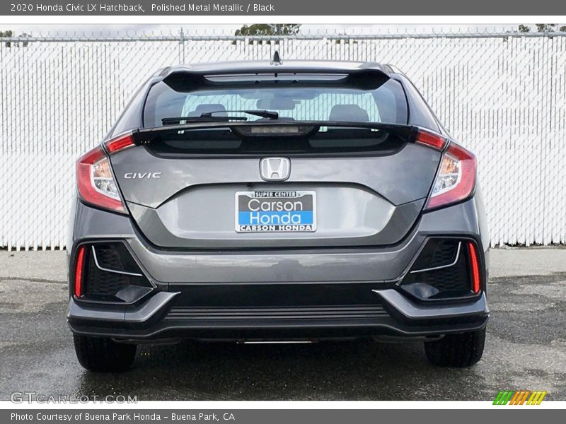 Polished Metal Metallic / Black 2020 Honda Civic LX Hatchback