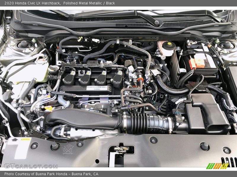 Polished Metal Metallic / Black 2020 Honda Civic LX Hatchback