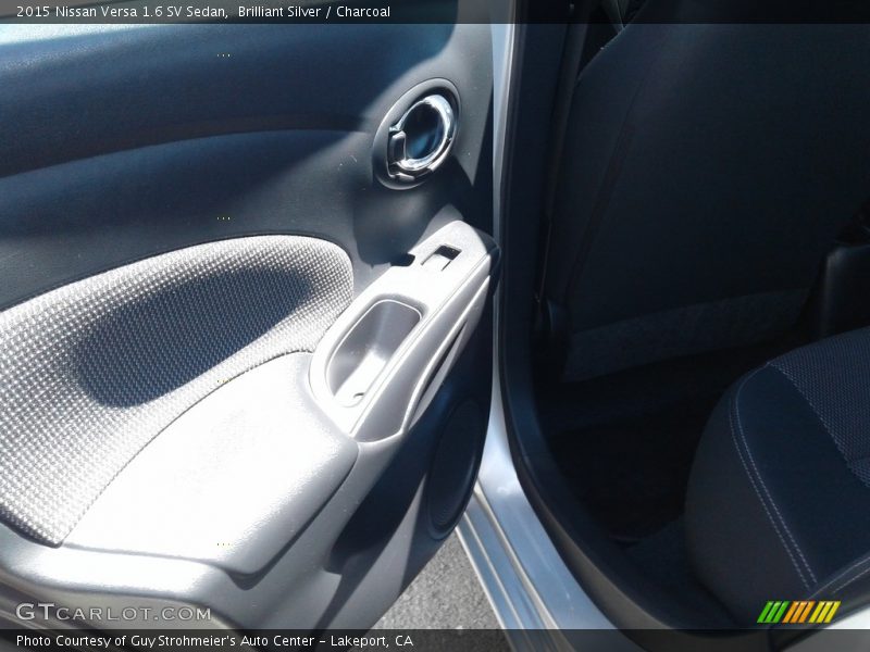 Brilliant Silver / Charcoal 2015 Nissan Versa 1.6 SV Sedan