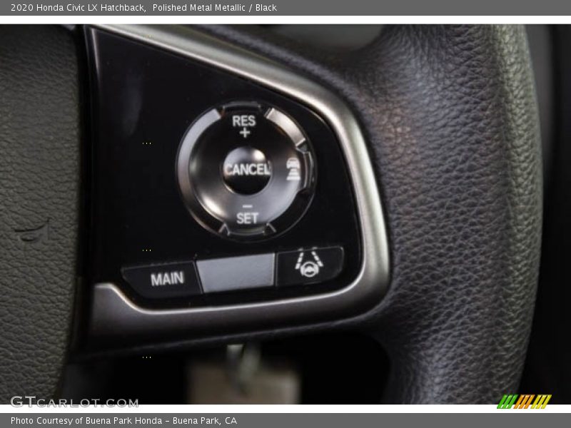 Polished Metal Metallic / Black 2020 Honda Civic LX Hatchback