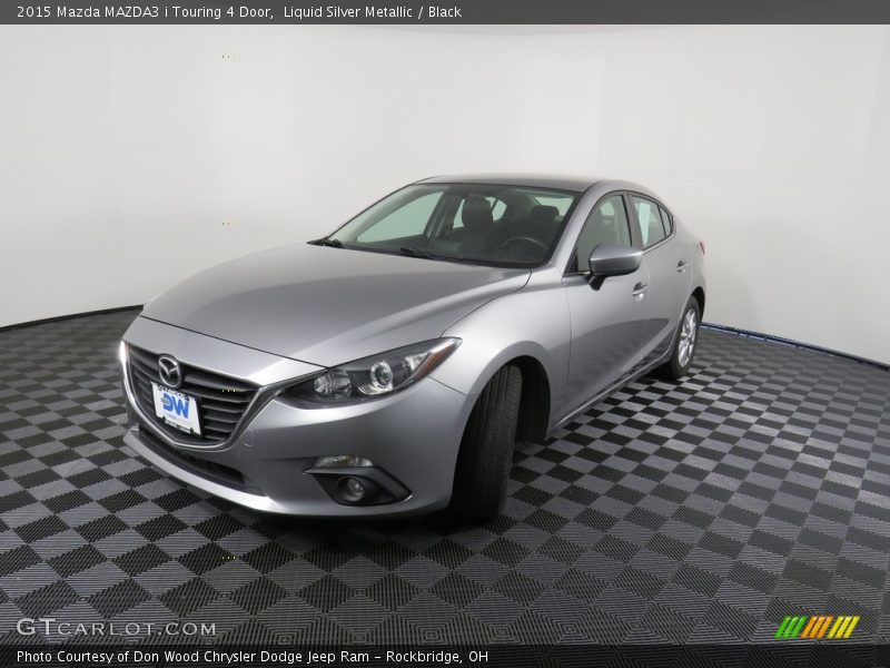 Liquid Silver Metallic / Black 2015 Mazda MAZDA3 i Touring 4 Door