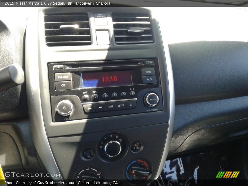Brilliant Silver / Charcoal 2015 Nissan Versa 1.6 SV Sedan