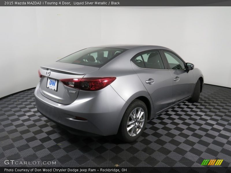 Liquid Silver Metallic / Black 2015 Mazda MAZDA3 i Touring 4 Door