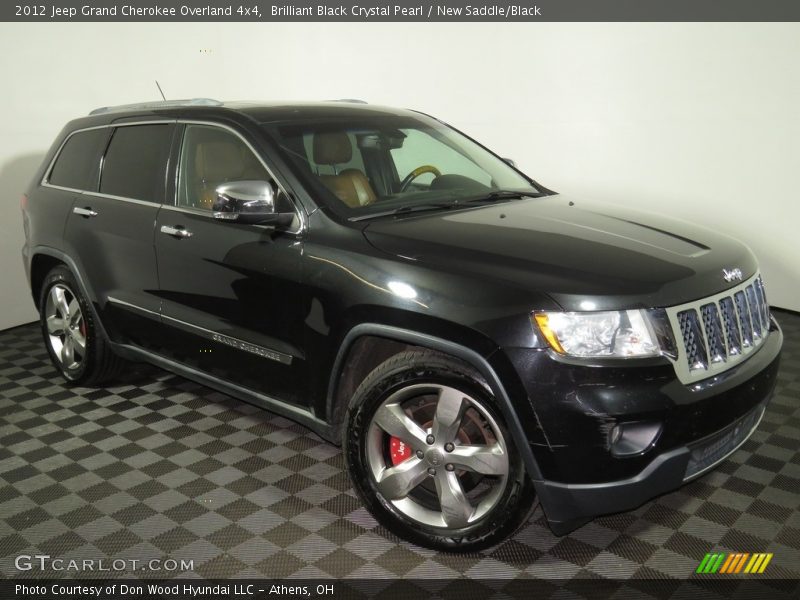 Brilliant Black Crystal Pearl / New Saddle/Black 2012 Jeep Grand Cherokee Overland 4x4