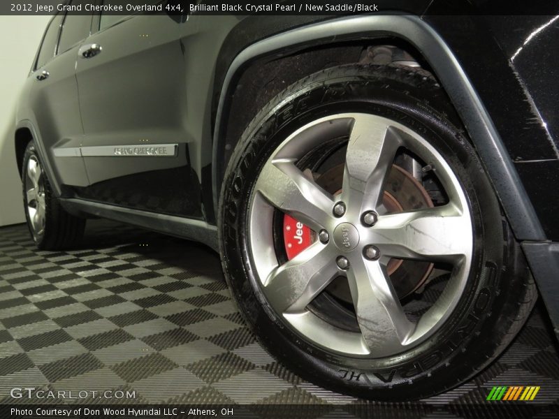 Brilliant Black Crystal Pearl / New Saddle/Black 2012 Jeep Grand Cherokee Overland 4x4