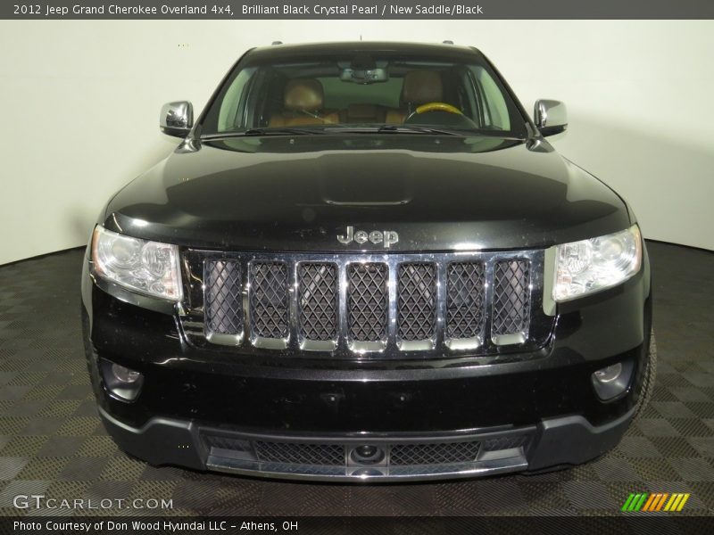 Brilliant Black Crystal Pearl / New Saddle/Black 2012 Jeep Grand Cherokee Overland 4x4