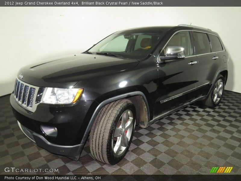 Brilliant Black Crystal Pearl / New Saddle/Black 2012 Jeep Grand Cherokee Overland 4x4
