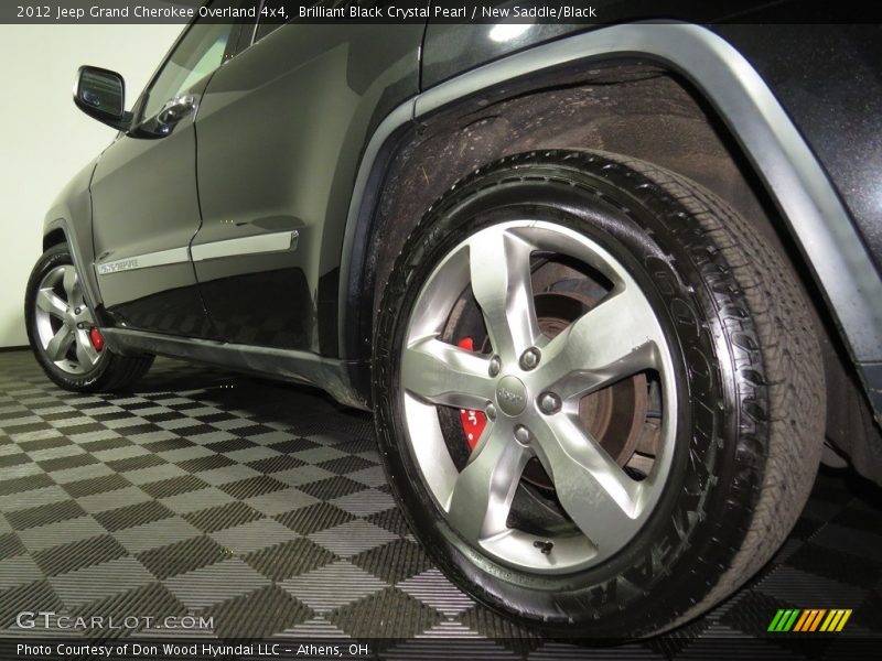 Brilliant Black Crystal Pearl / New Saddle/Black 2012 Jeep Grand Cherokee Overland 4x4