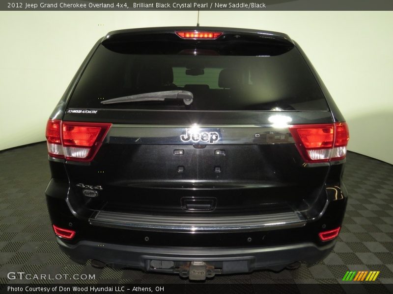 Brilliant Black Crystal Pearl / New Saddle/Black 2012 Jeep Grand Cherokee Overland 4x4