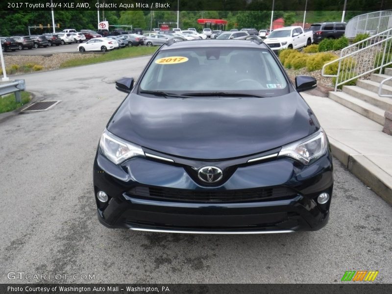 Galactic Aqua Mica / Black 2017 Toyota RAV4 XLE AWD