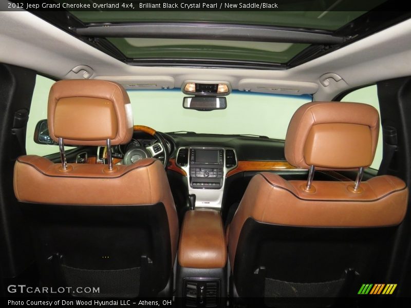 Brilliant Black Crystal Pearl / New Saddle/Black 2012 Jeep Grand Cherokee Overland 4x4