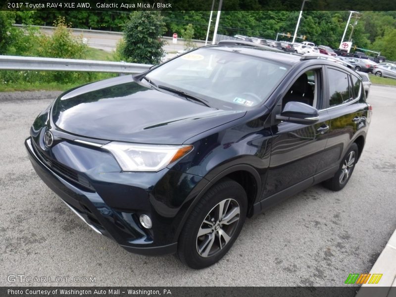 Galactic Aqua Mica / Black 2017 Toyota RAV4 XLE AWD