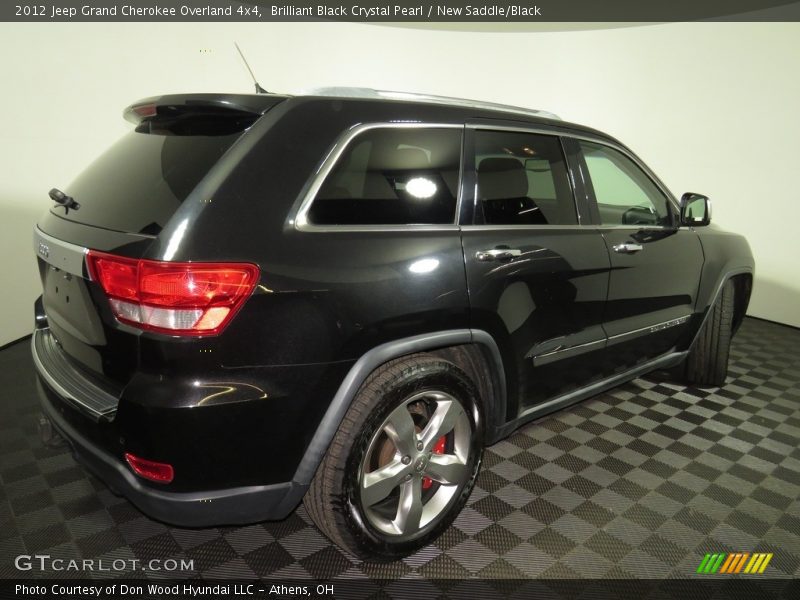Brilliant Black Crystal Pearl / New Saddle/Black 2012 Jeep Grand Cherokee Overland 4x4