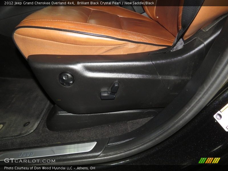 Brilliant Black Crystal Pearl / New Saddle/Black 2012 Jeep Grand Cherokee Overland 4x4