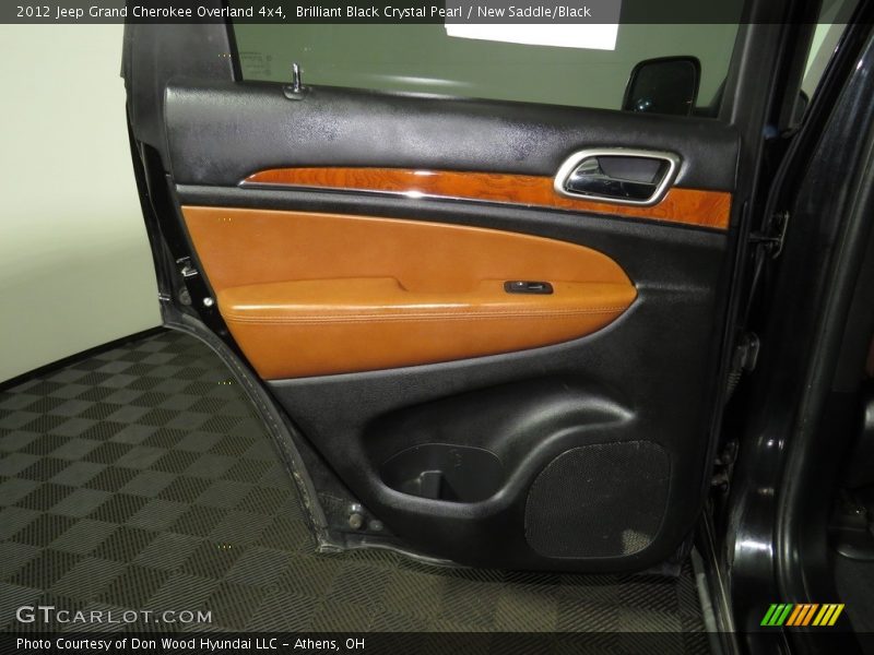 Brilliant Black Crystal Pearl / New Saddle/Black 2012 Jeep Grand Cherokee Overland 4x4