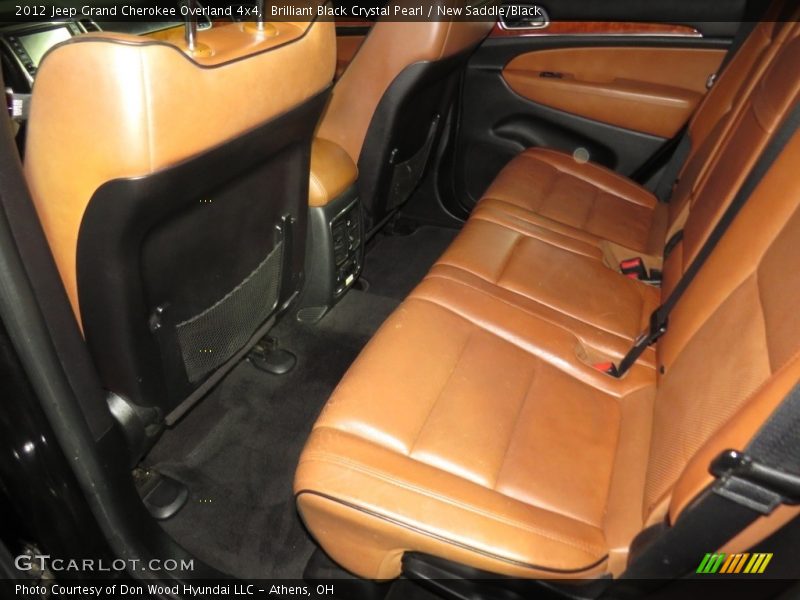 Brilliant Black Crystal Pearl / New Saddle/Black 2012 Jeep Grand Cherokee Overland 4x4
