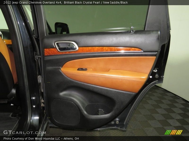 Brilliant Black Crystal Pearl / New Saddle/Black 2012 Jeep Grand Cherokee Overland 4x4