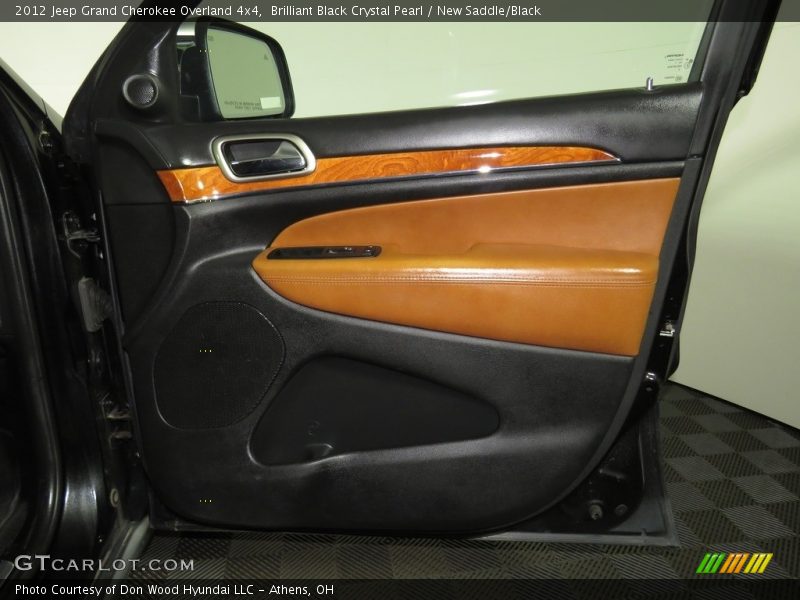 Brilliant Black Crystal Pearl / New Saddle/Black 2012 Jeep Grand Cherokee Overland 4x4