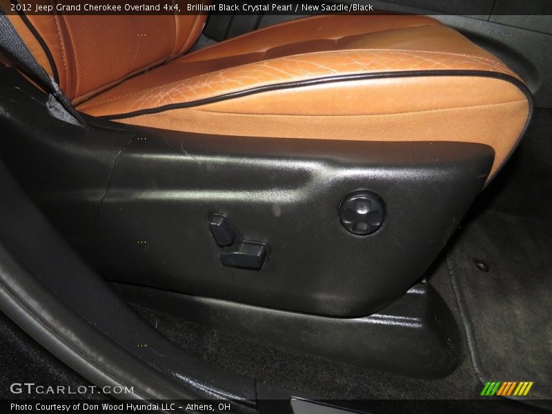 Brilliant Black Crystal Pearl / New Saddle/Black 2012 Jeep Grand Cherokee Overland 4x4