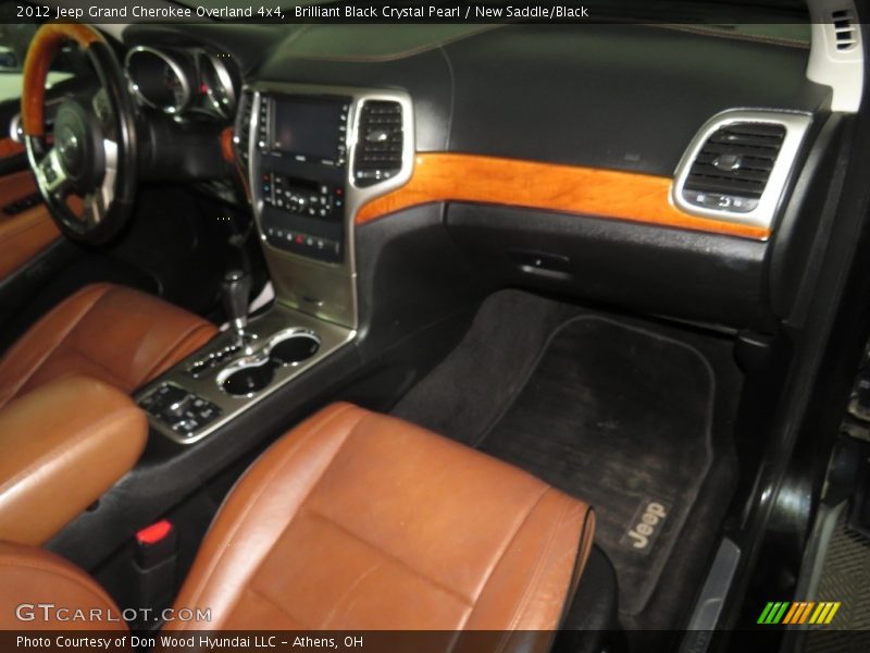Brilliant Black Crystal Pearl / New Saddle/Black 2012 Jeep Grand Cherokee Overland 4x4