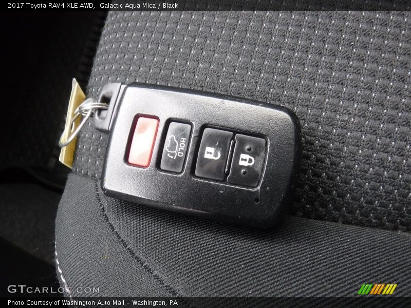 Galactic Aqua Mica / Black 2017 Toyota RAV4 XLE AWD