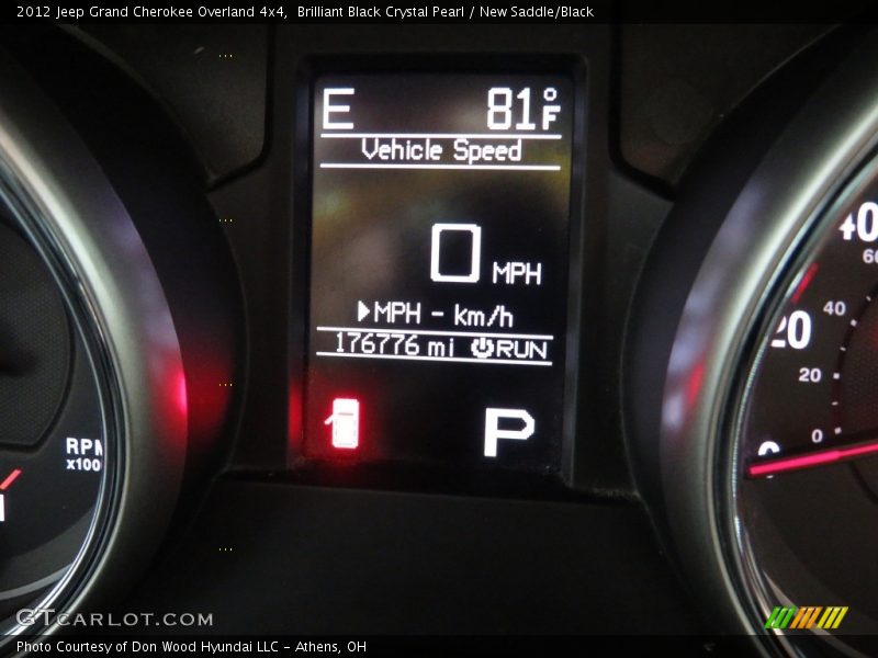 Brilliant Black Crystal Pearl / New Saddle/Black 2012 Jeep Grand Cherokee Overland 4x4