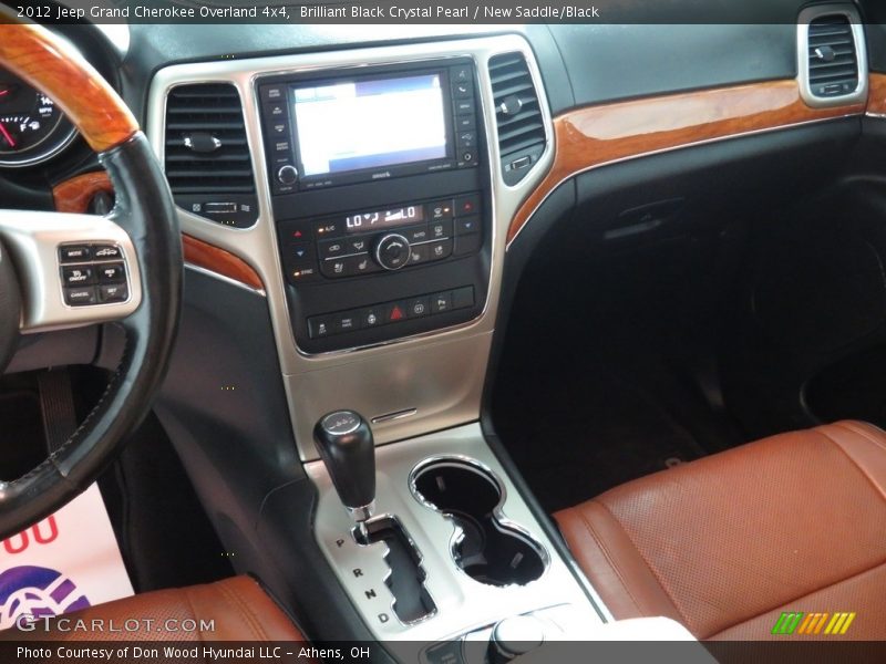 Brilliant Black Crystal Pearl / New Saddle/Black 2012 Jeep Grand Cherokee Overland 4x4