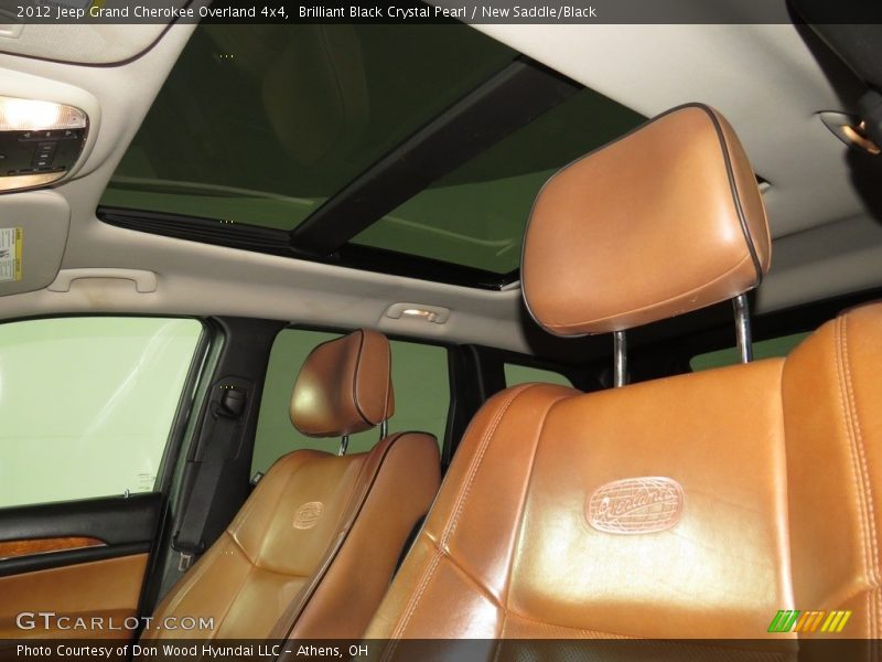 Brilliant Black Crystal Pearl / New Saddle/Black 2012 Jeep Grand Cherokee Overland 4x4