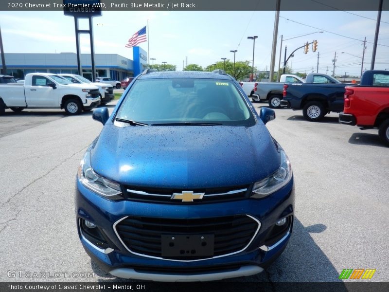 Pacific Blue Metallic / Jet Black 2020 Chevrolet Trax Premier AWD