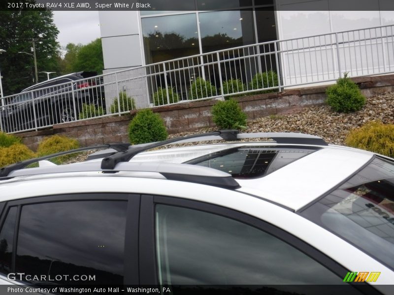 Super White / Black 2017 Toyota RAV4 XLE AWD