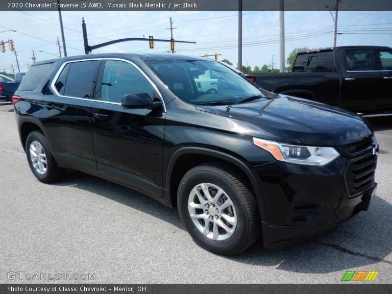 Mosaic Black Metallic / Jet Black 2020 Chevrolet Traverse LS AWD