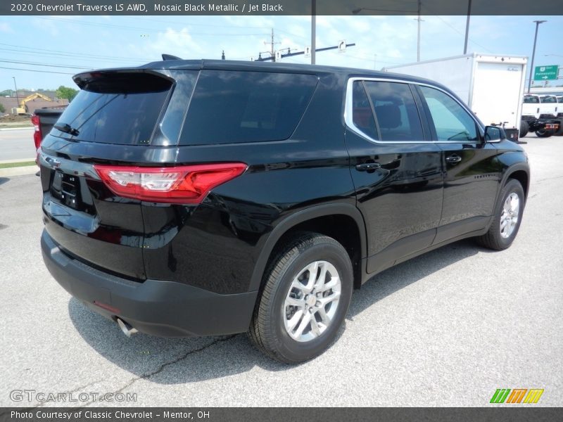 Mosaic Black Metallic / Jet Black 2020 Chevrolet Traverse LS AWD