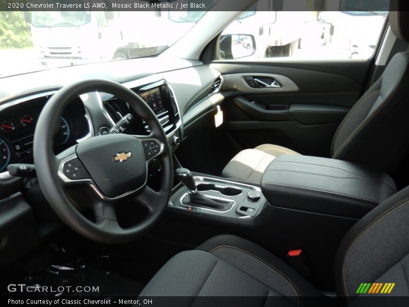 Mosaic Black Metallic / Jet Black 2020 Chevrolet Traverse LS AWD
