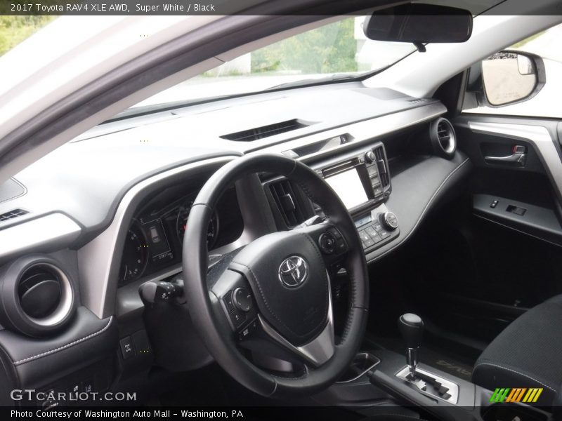 Super White / Black 2017 Toyota RAV4 XLE AWD