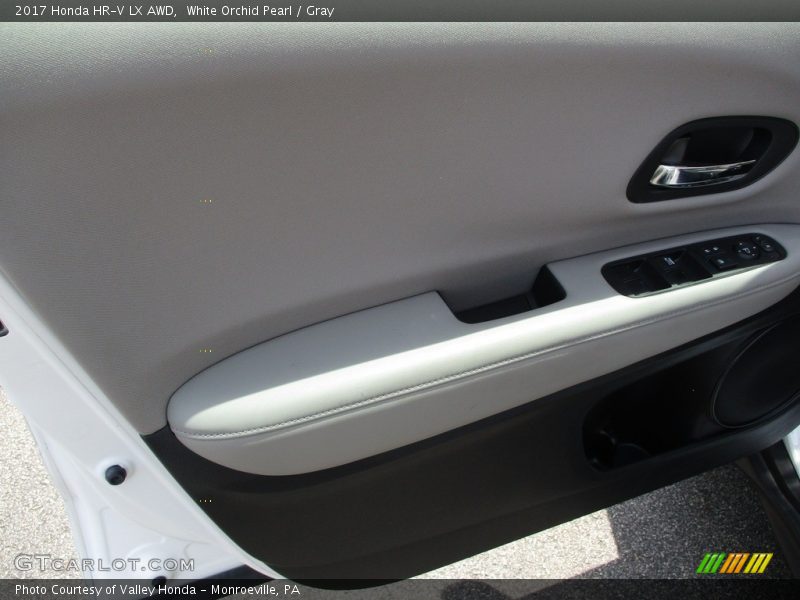 White Orchid Pearl / Gray 2017 Honda HR-V LX AWD