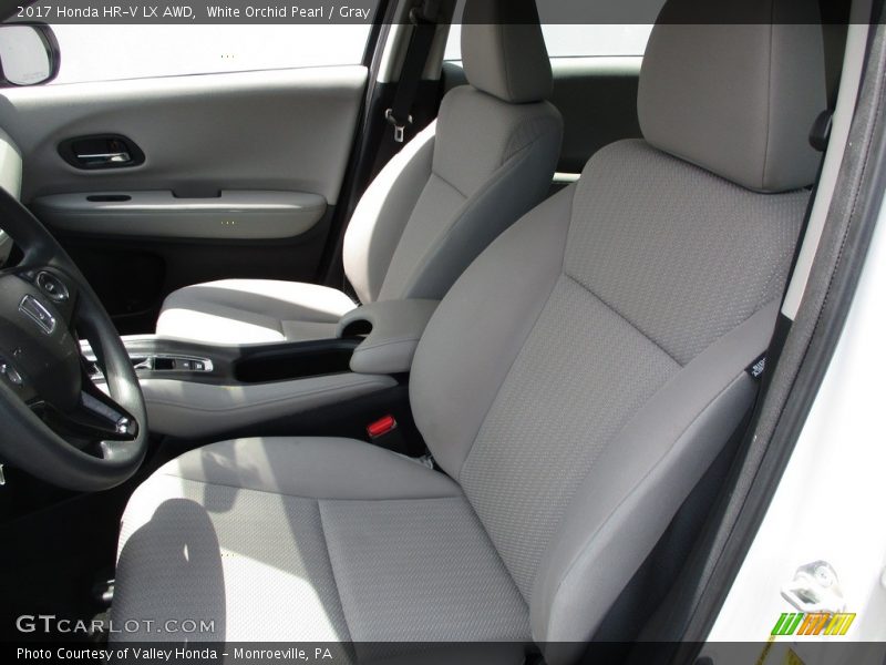 White Orchid Pearl / Gray 2017 Honda HR-V LX AWD