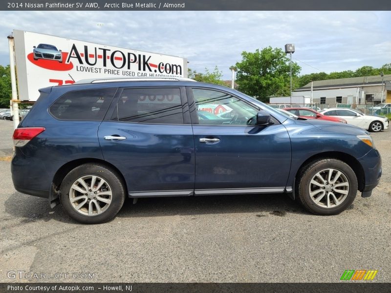 Arctic Blue Metallic / Almond 2014 Nissan Pathfinder SV AWD