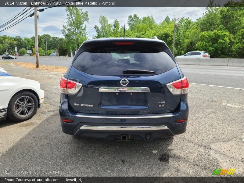 Arctic Blue Metallic / Almond 2014 Nissan Pathfinder SV AWD