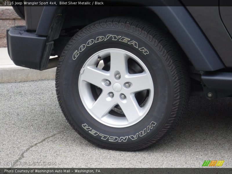 Billet Silver Metallic / Black 2016 Jeep Wrangler Sport 4x4