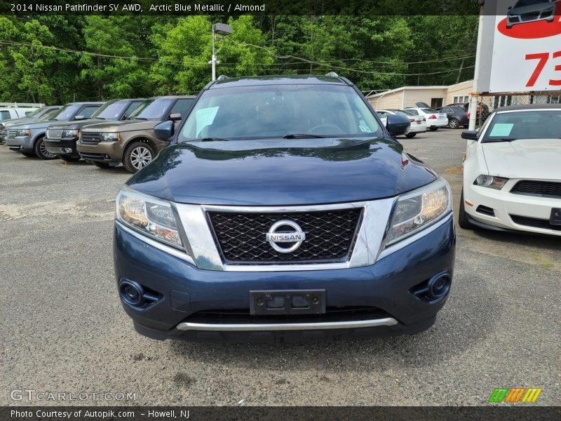 Arctic Blue Metallic / Almond 2014 Nissan Pathfinder SV AWD