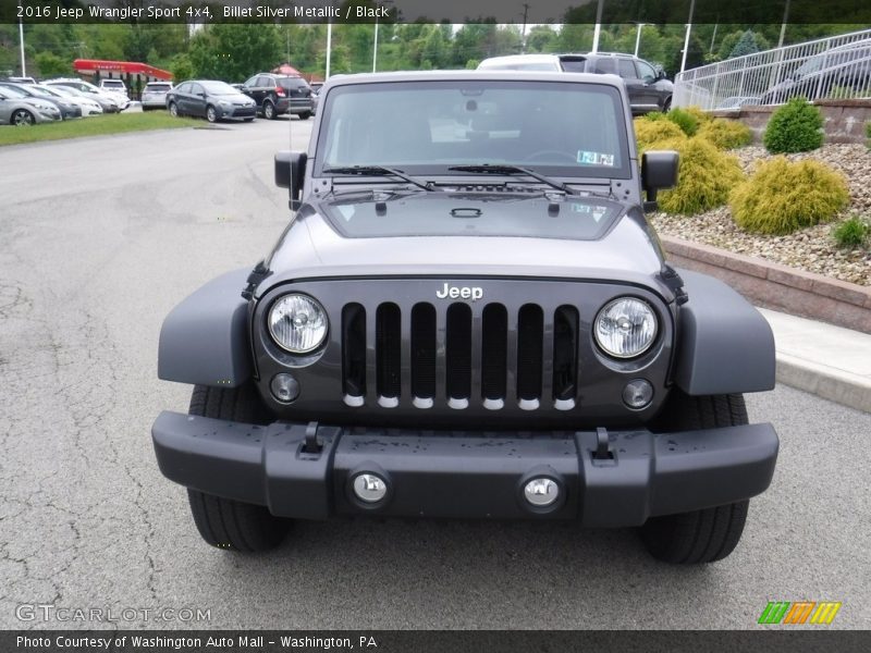 Billet Silver Metallic / Black 2016 Jeep Wrangler Sport 4x4