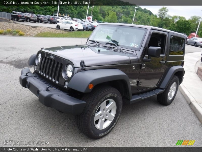 Billet Silver Metallic / Black 2016 Jeep Wrangler Sport 4x4