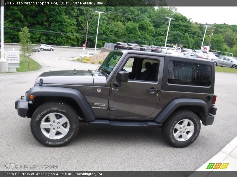 Billet Silver Metallic / Black 2016 Jeep Wrangler Sport 4x4