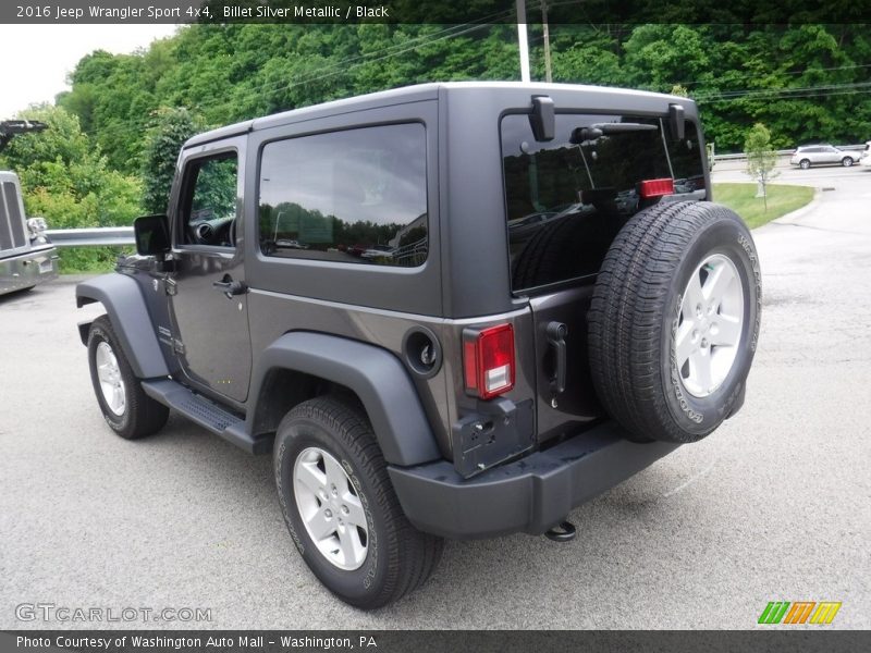 Billet Silver Metallic / Black 2016 Jeep Wrangler Sport 4x4