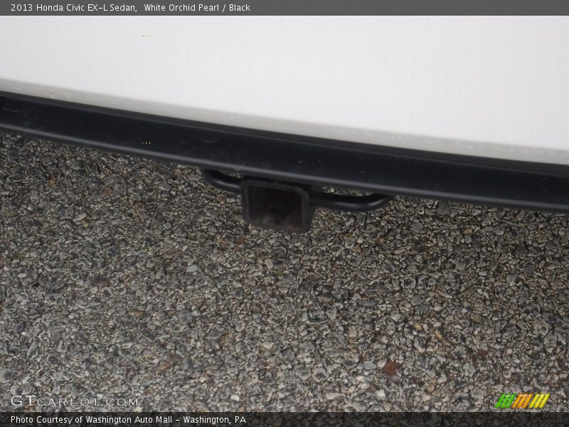 White Orchid Pearl / Black 2013 Honda Civic EX-L Sedan