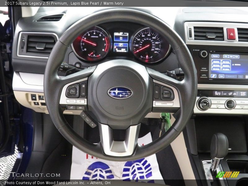 Lapis Blue Pearl / Warm Ivory 2017 Subaru Legacy 2.5i Premium