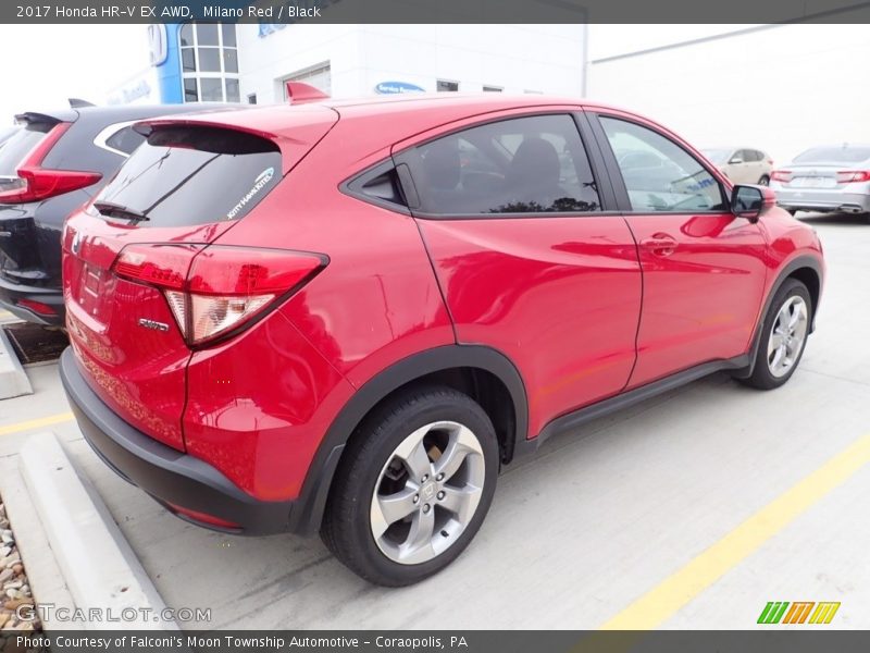 Milano Red / Black 2017 Honda HR-V EX AWD