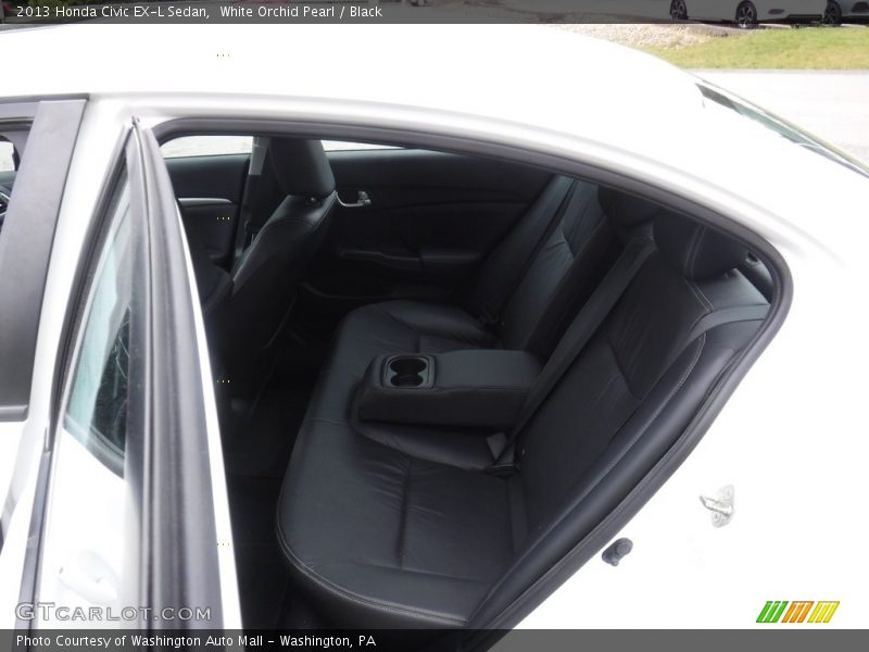 White Orchid Pearl / Black 2013 Honda Civic EX-L Sedan