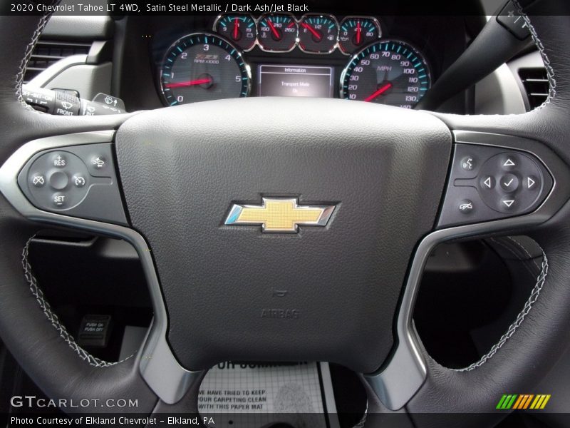 Satin Steel Metallic / Dark Ash/Jet Black 2020 Chevrolet Tahoe LT 4WD